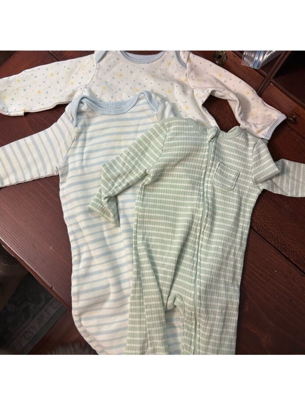 Striped Baby Onesies Set